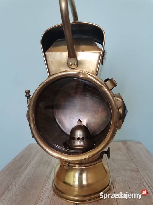 Stara lampa kolejowa na nafte Art Deco Kraków