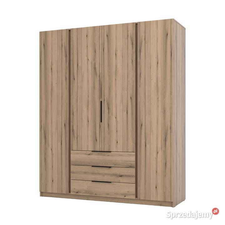 Duża szafa z szufladami 200 4 kolory szybka Kalisz