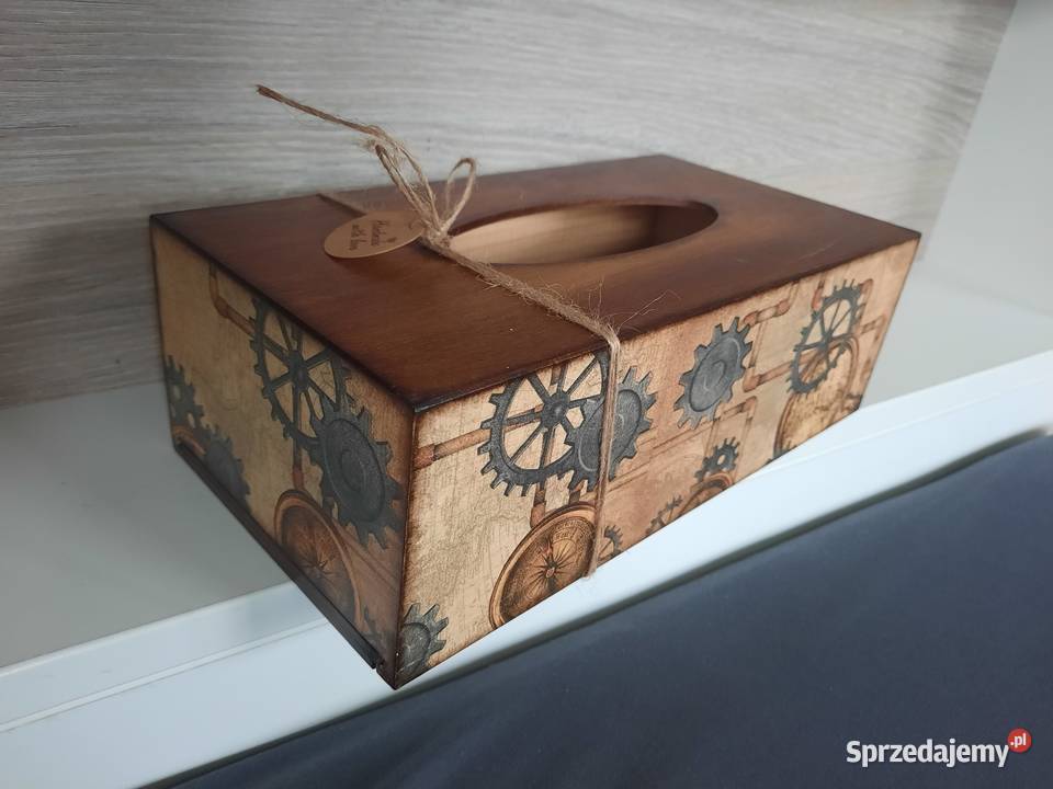 Męski kuferek stylowy decoupage opolskie Kędzierzyn-Koźle