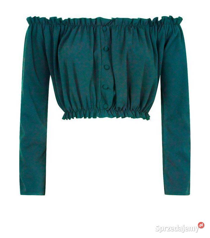 LOOK crop krótki top bluzka hiszpanka 34 XS wielkopolskie Kalisz