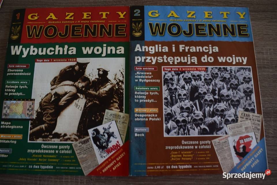 Gazety Wojenne 5 sztuk plus kronika Polski Chełmno