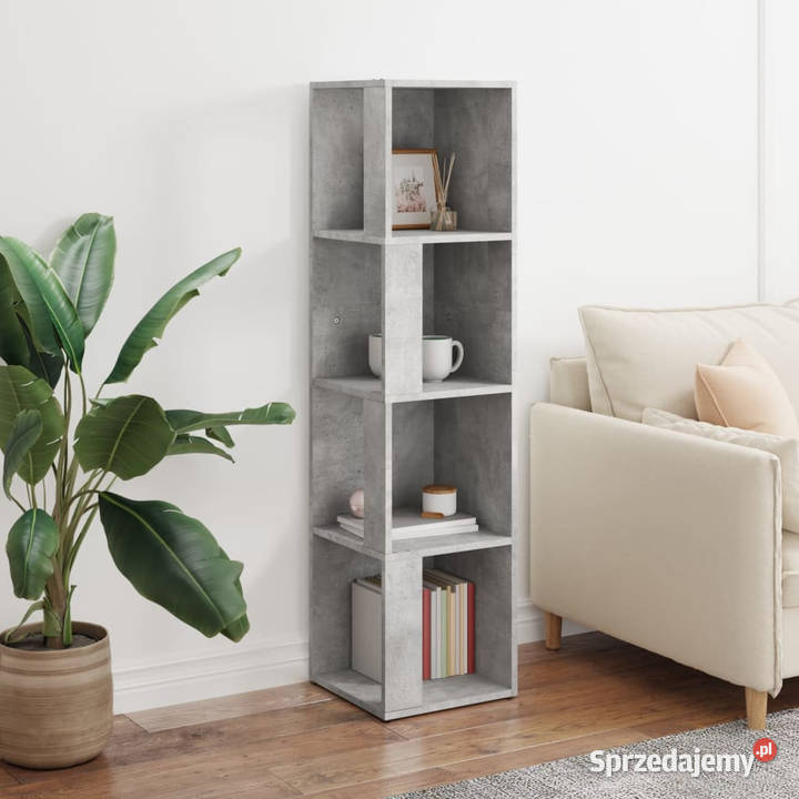 Szafka narożna szarość betonu 33x33x132 WM809039 Warszawa