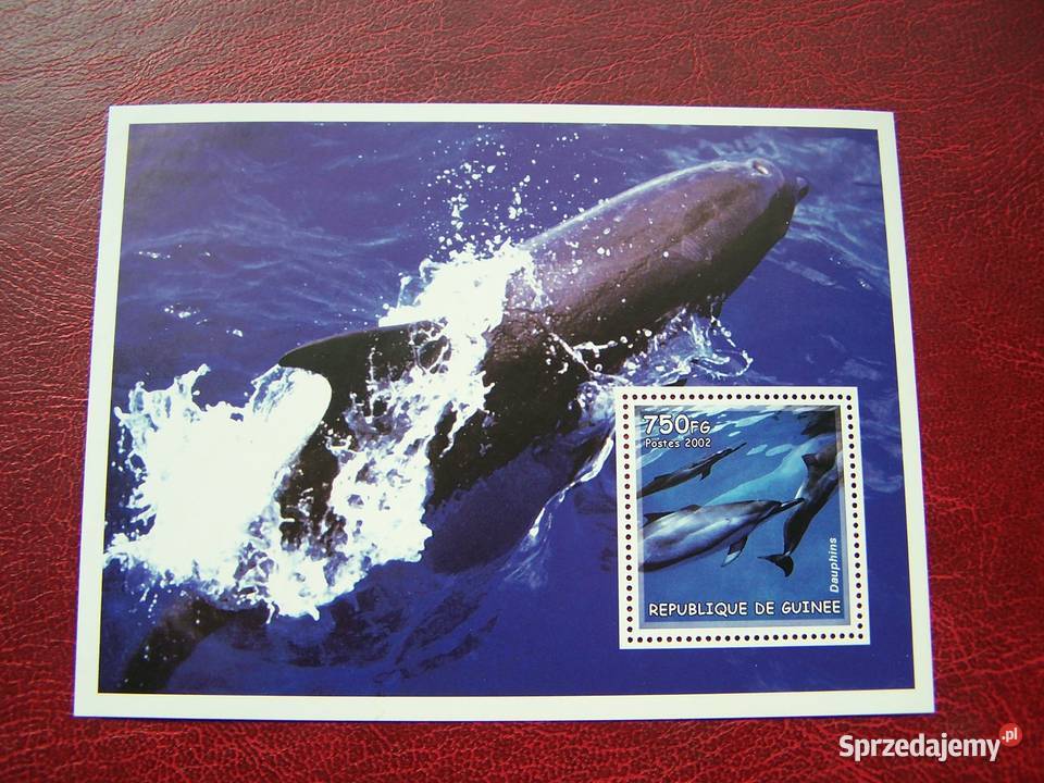 Gwinea 2002 MNH Fauna Życie Morskie Delfiny Tychy