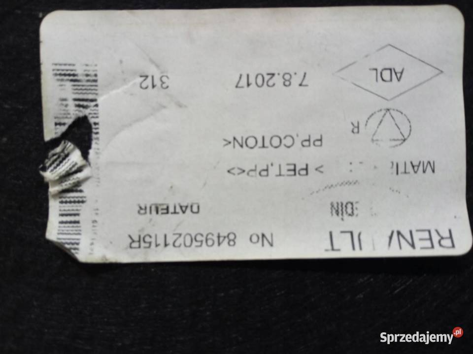 TAPICERKA BOCZEK BAGAŻNIKA LEWY PRAWY OSŁONA TYŁ