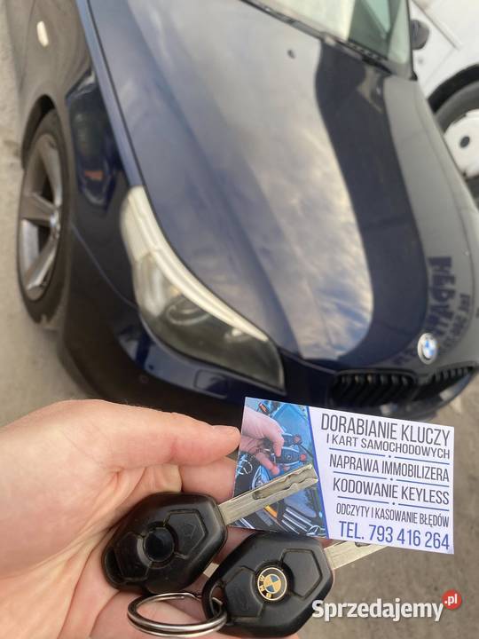 Dorabianie Kluczy BMW Seria G F E I X3 X5 X6 wielkopolskie Poznań