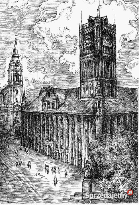 6 prac graficznych tworzących cykl pt Toruń w kujawsko-pomorskie