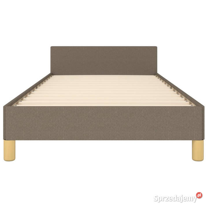 Rama łóżka z zagłówkiem bez materaca taupe 83cm Warszawa sprzedam