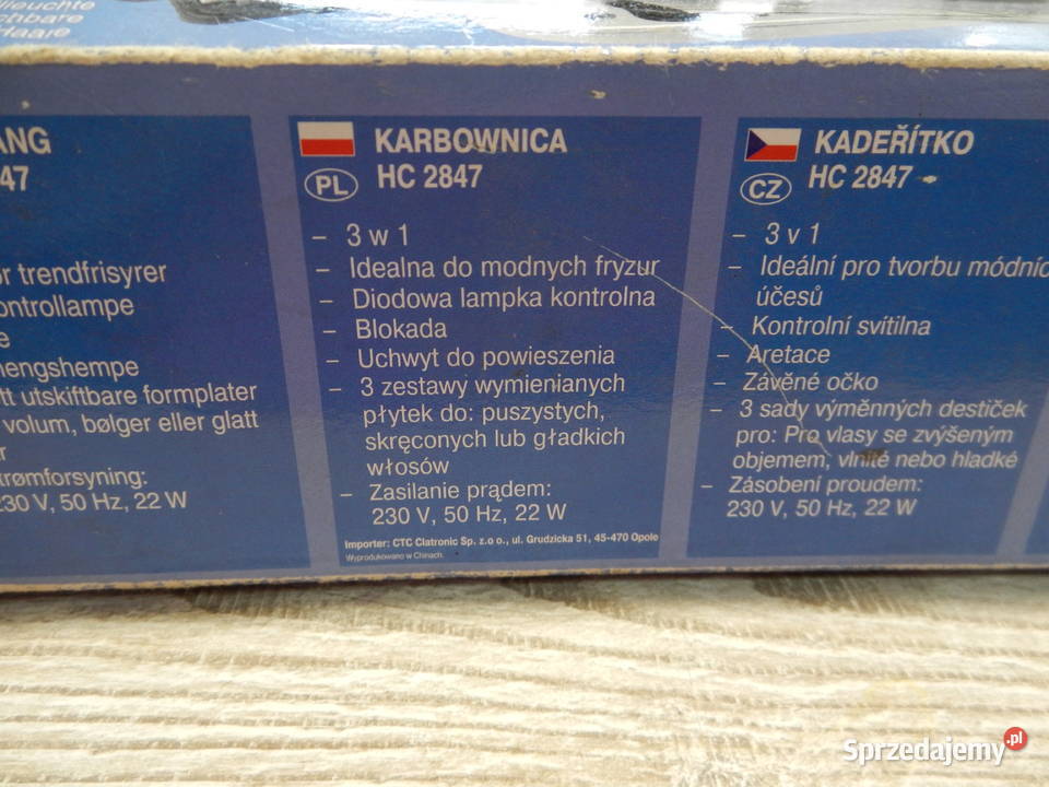 Karbownica do włosów Clatronic HC 2847 Leżajsk sprzedam