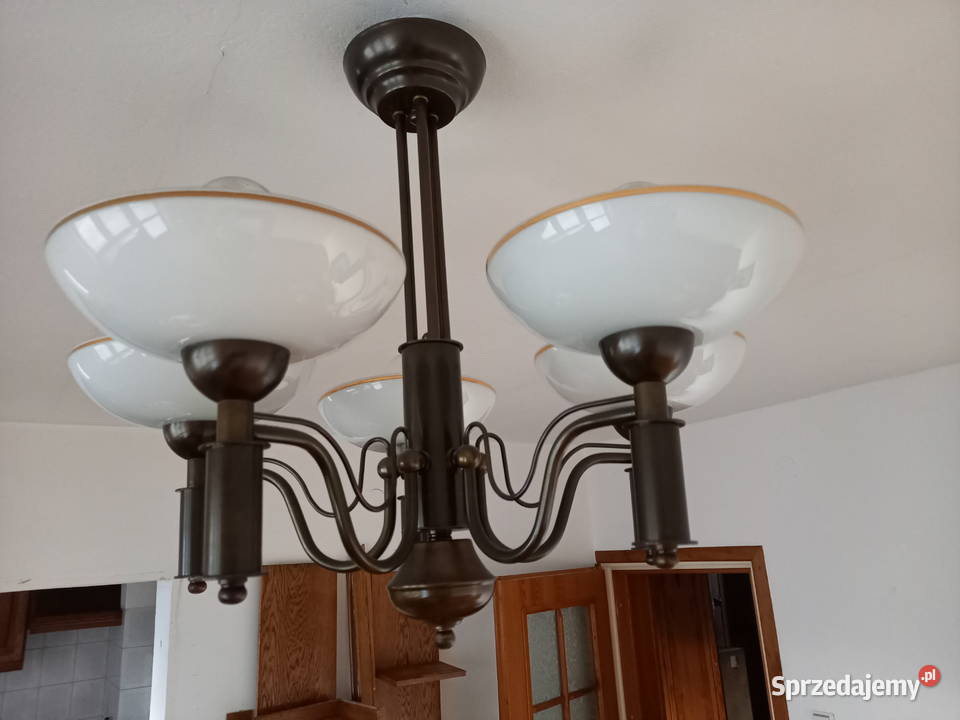 Lampa sufitowa klasyczna pięcioramienna kujawsko-pomorskie Toruń