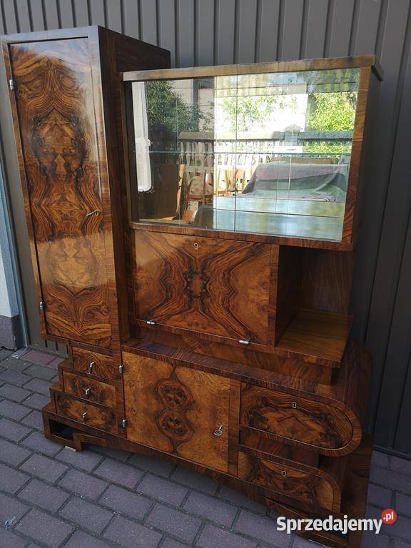 Witryna Barek ARTDECO Unikat Politura Orzech Swarzędz