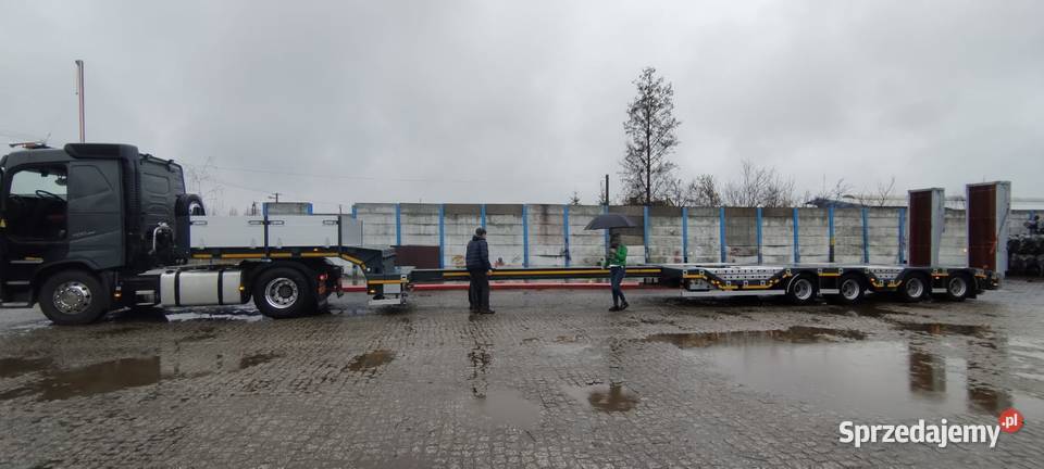 Naczepa 4 osiowa niskopodwoziowa rozciągana nowa pełny VAT Poznań
