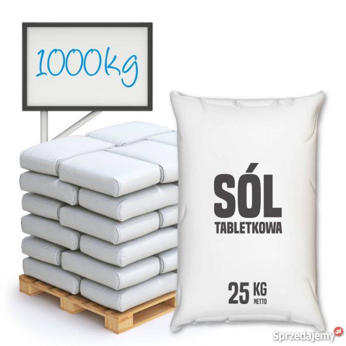 Sól tabletkowa chlorek sodu 1000 wysyłka Brzeg Dolny sprzedam