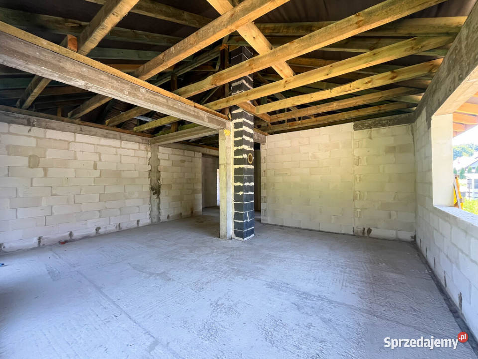 Dom parterowy stan surowy130m21121m2 Szewna 3838zł/m2