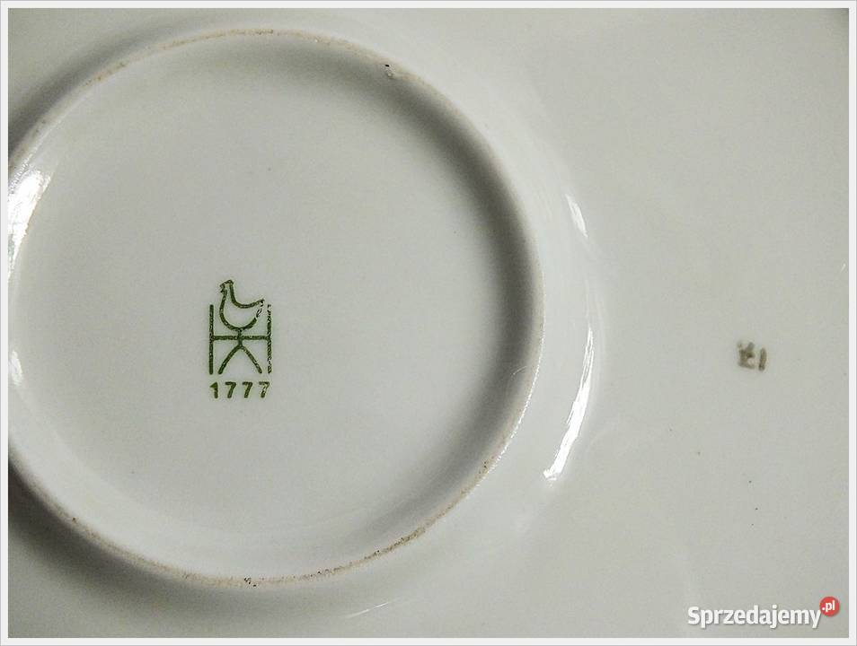 Duży Talerz Henneberg Porcelana z lat 70 PRL DDR Porcelana i szkło Żary