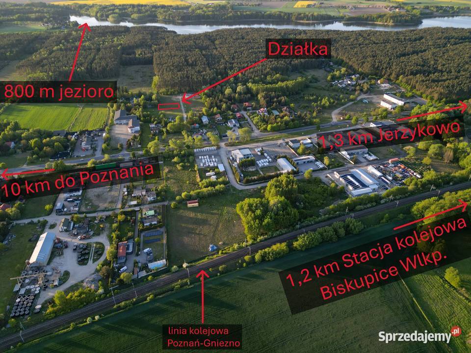 Działka budowlana 10 Poznań 60m lasu Bugaj sprzedam