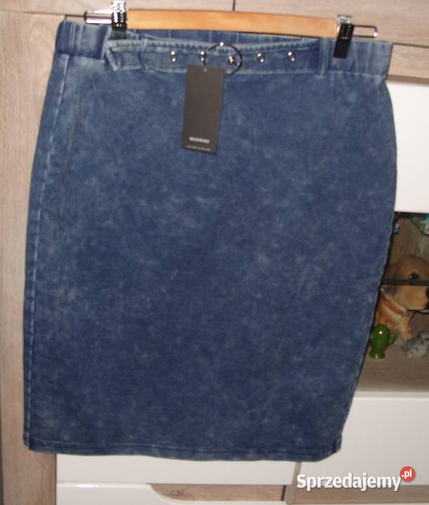Sspódniczka ala jeans z paseczkiem Reservedr LXL Rawicz