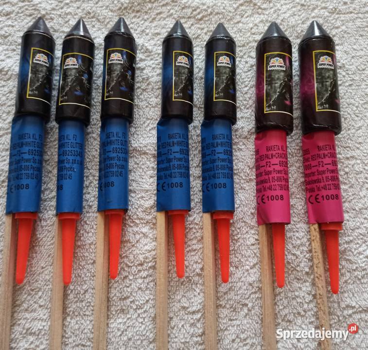 Rakiety super power mocne widowiskowe 7 pomorskie sprzedam