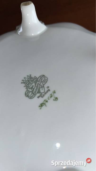 Patera z różami Ilmenau Made in Germany Na 4 Porcelana i szkło pomorskie