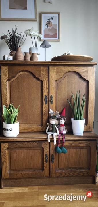 Zestaw mebli dębowych- modułowych z Dobrodzienia