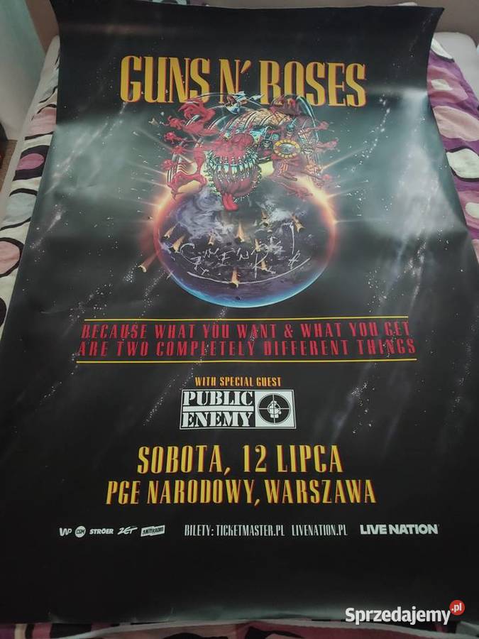Plakat Guns n Roses duzy ok 175m x 12m Wrocław sprzedam