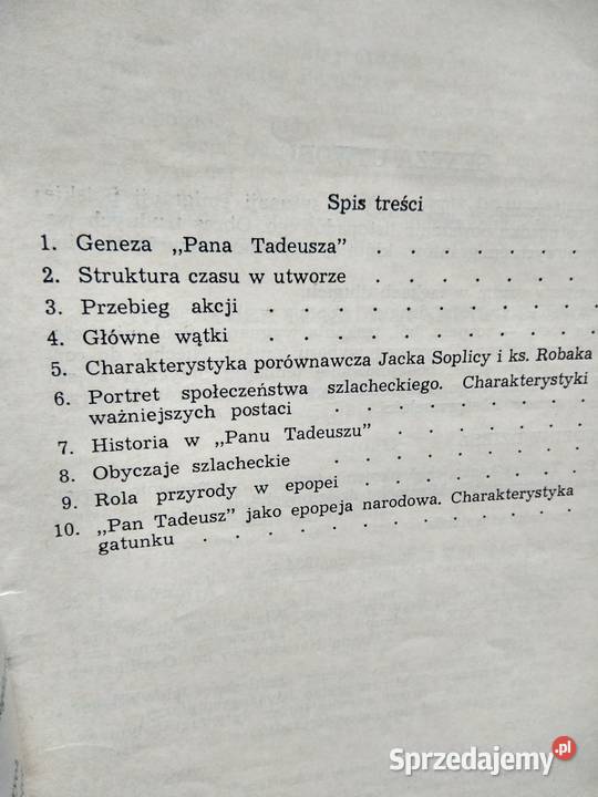Pan Tadeusz Mickiewicz opracowanie Warszawa sprzedam
