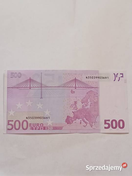 Banknot 500 Euro UNC Siedlce
