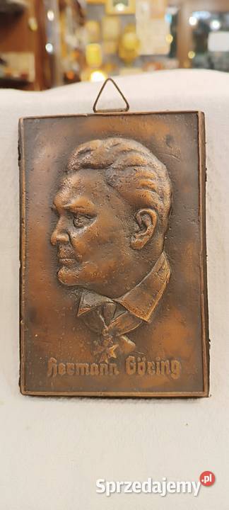 Metalowa plakieta Herman Goering III Rzesza Kraków