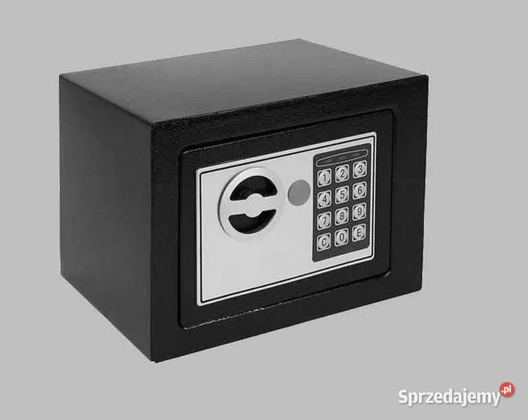 N329 Sejf szyfr kasetka stalowa na pieniądze kasa skrytka