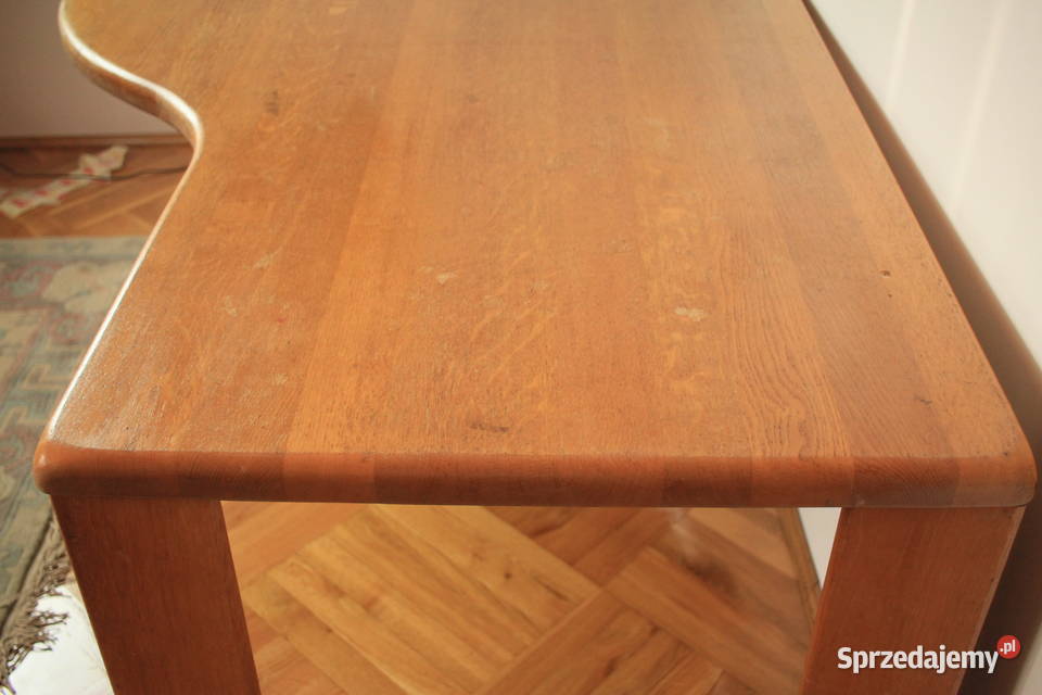 Duże biurko lity dąb do pracownipokoju dziecka 75cm Stoły, krzesła, biurka