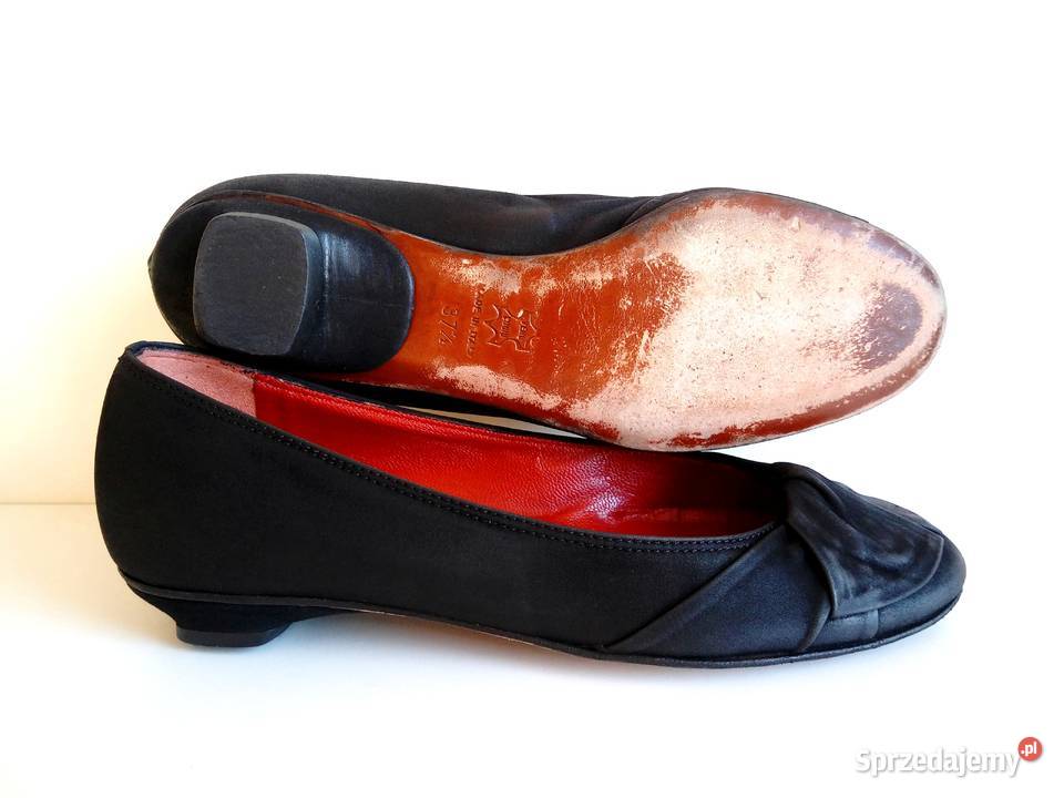 6588 NALINI włoskie czarne skóra 375 Moda i Styl Kędzierzyn-Koźle