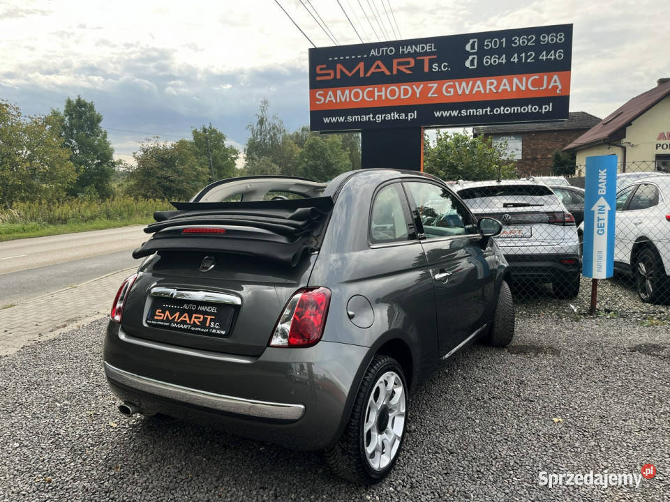 Fiat 500 CABRIOLET 12 Benzyna Klima Bezwypadek I 70KM Rydułtowy