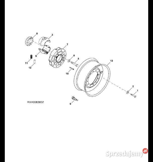 R299784 John Deere 8345R Piasta sprzedam