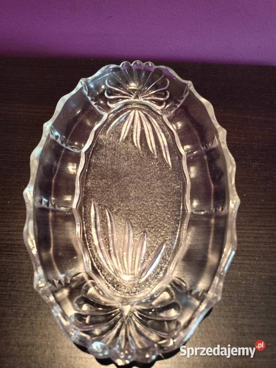 Półmisek Śledziówka z 1936r huta szkła Hortensja Porcelana i szkło łódzkie Łódź