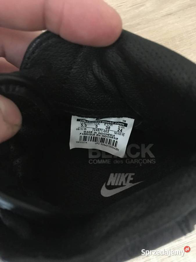 Buty Nike CDG Black Comme des Garcons 24cm Sępólno Krajeńskie