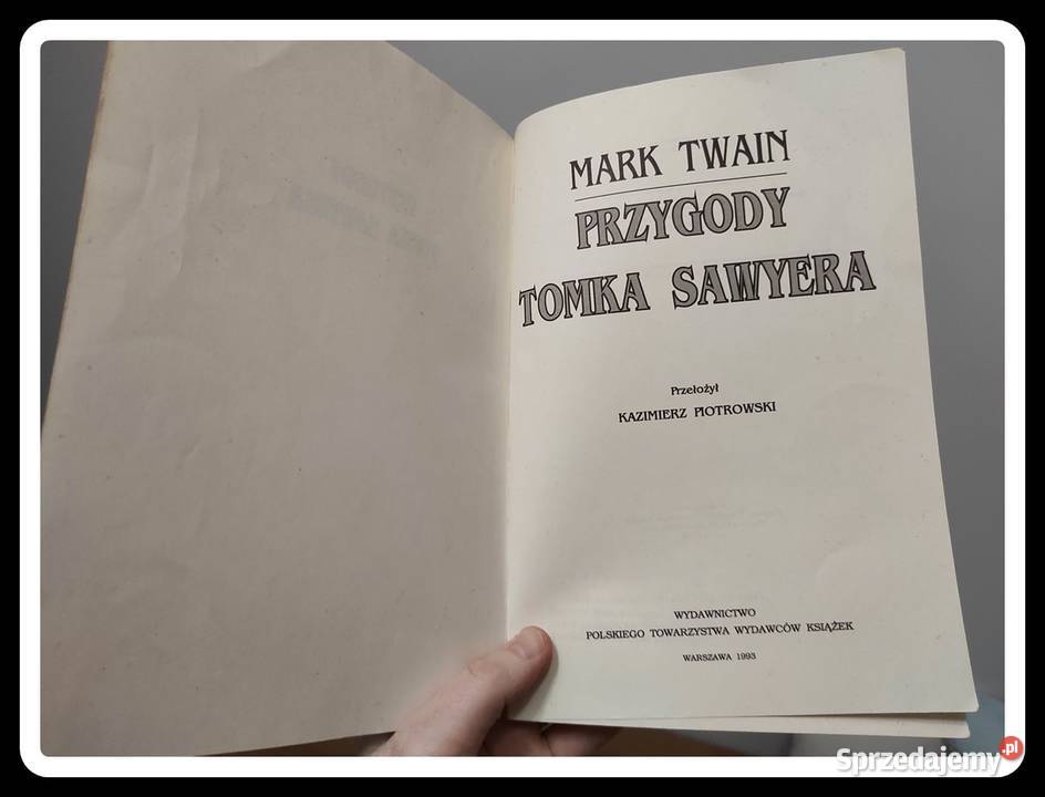 Mark Twain Przygody Tomka Sawyera Książki dla dzieci