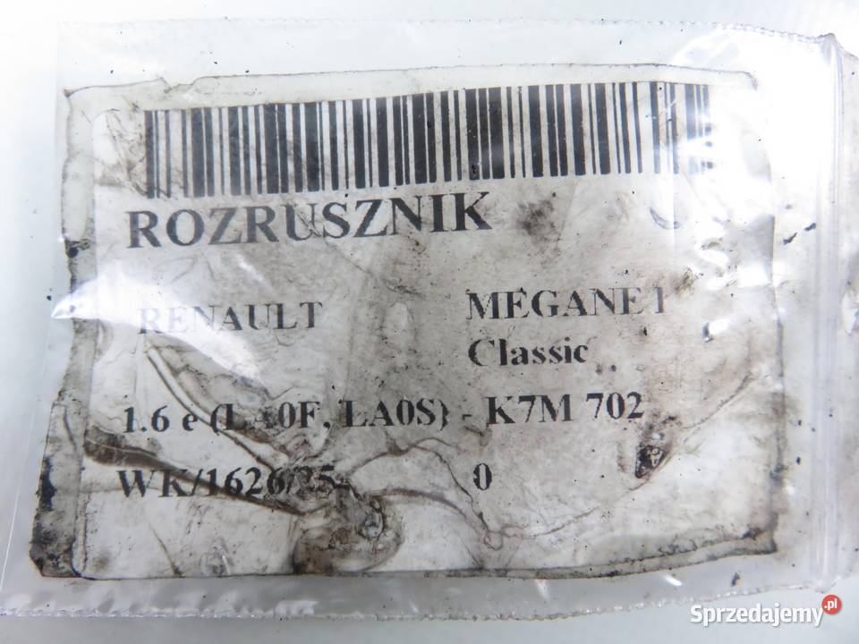 ROZRUSZNIK RENAULT MEGANE I 16 e M002T48381 Układ elektryczny silnika małopolskie
