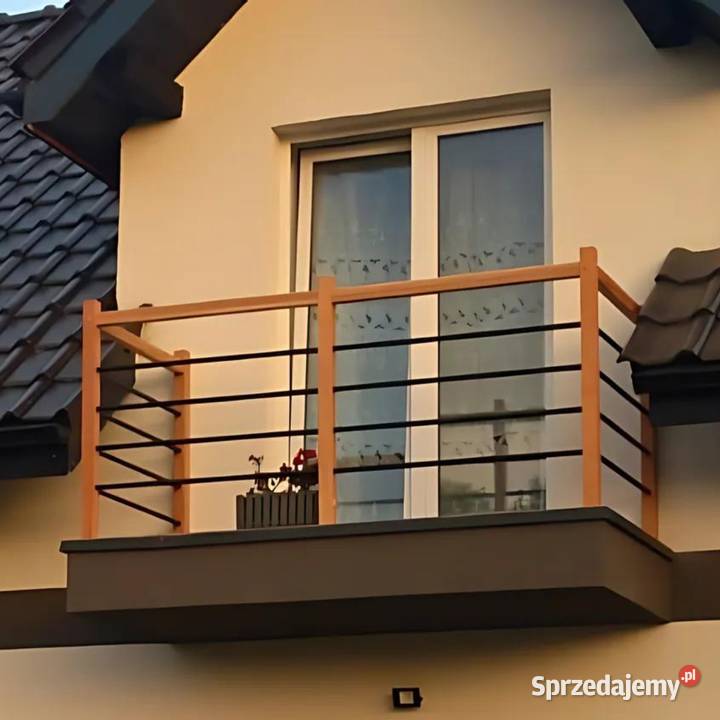 Balustrada Balkonowa Zewnętrzna z Rurkami w Balustrady i barierki małopolskie Gdów