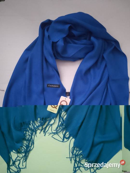 Duży szalik damski frędzle Cashmere Chrzanów