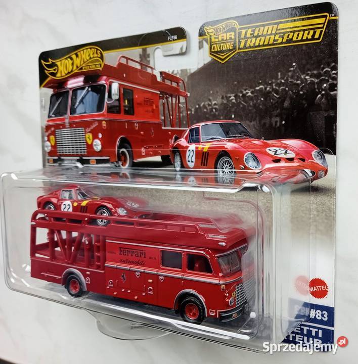 Hot Wheels Ferrari GTO Fiat 642 Team Transport Samochody i pojazdy śląskie Sosnowiec