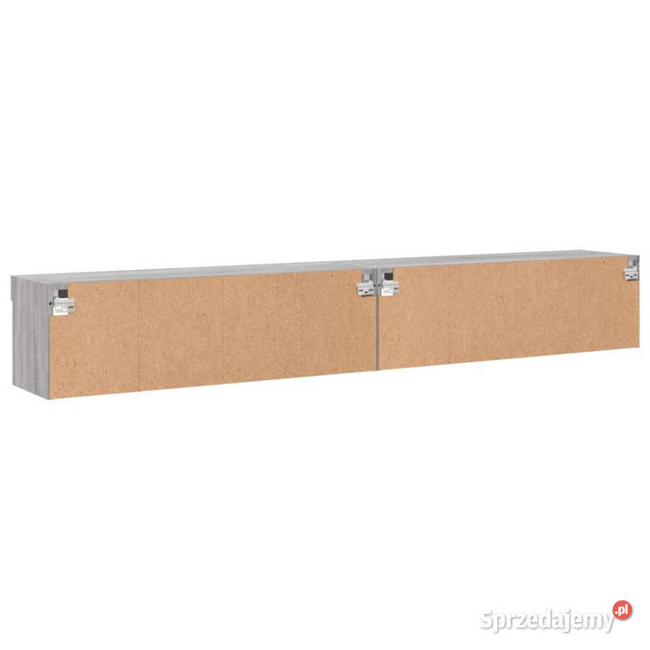Szafki TV z LED 2 szary dąb sonoma 100x30x30 Dom i Ogród Warszawa