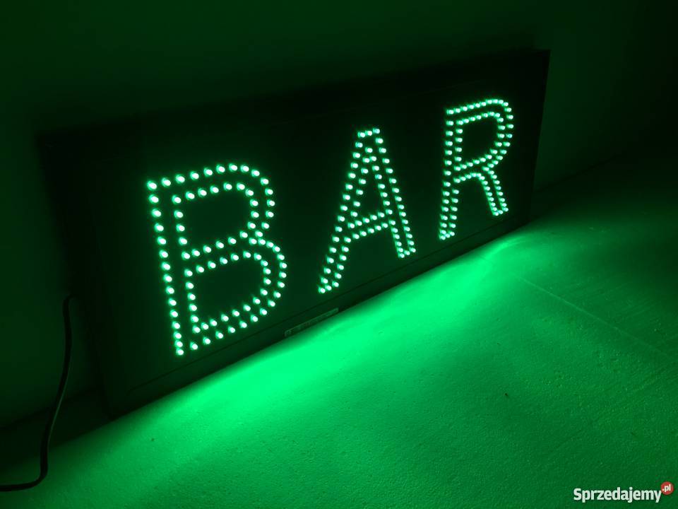 LED reklama neon BAR 70x35 Pomiechówek