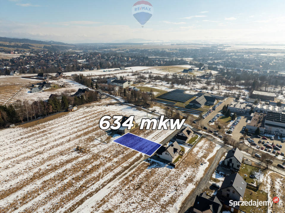 Działka u stóp Tatr widok na marzenia małopolskie Nowy Targ sprzedam