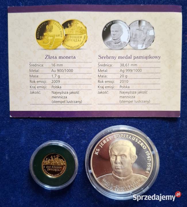 Zestaw Kolekcjonerski Moneta Au 37 Numizmat Ag Gliwice