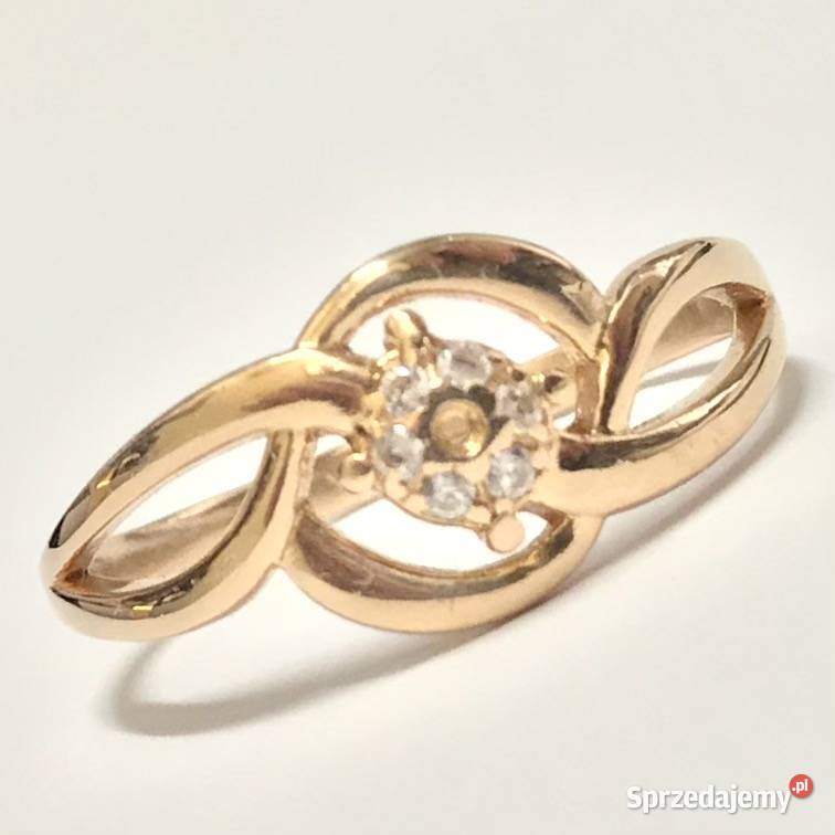 PIERŚCIONEK z RÓŻOWEGO złota 585 14K AŻUROWY r15 Warszawa sprzedam