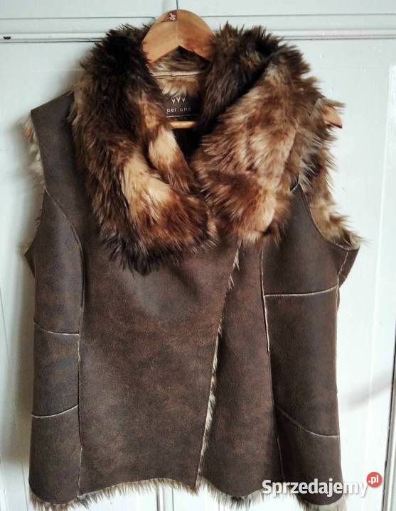 Futerko skóra piękna kamizelka futrzana skórzana Gdańsk