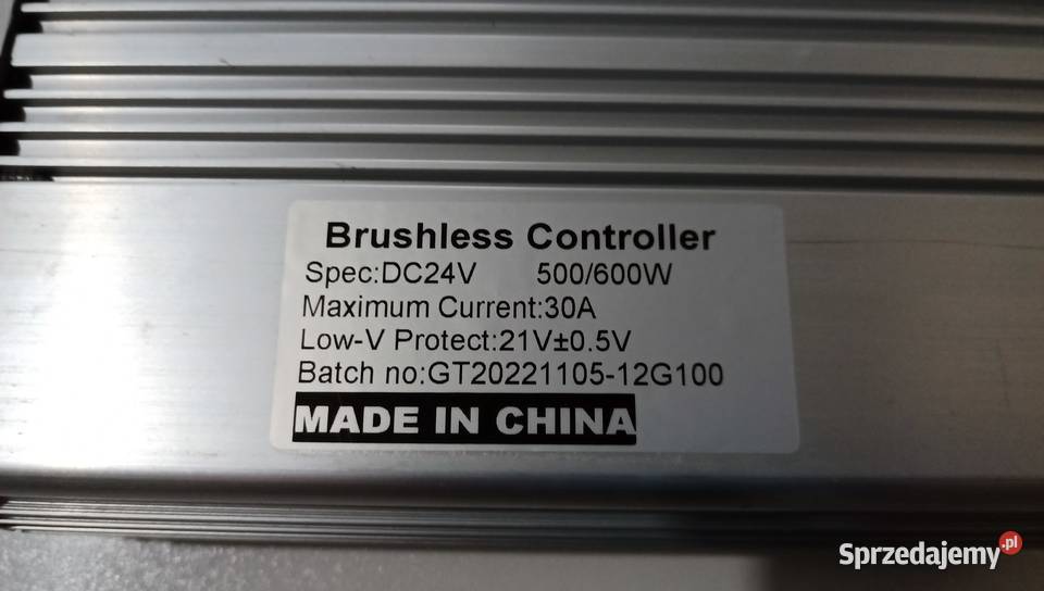 Kontroler BLDC 24v 600W tempomat wsteczny Warszawa sprzedam