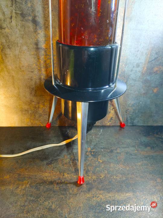 Lampa Rakieta kosmos USSR ZSRR PRL Space Age Kalisz
