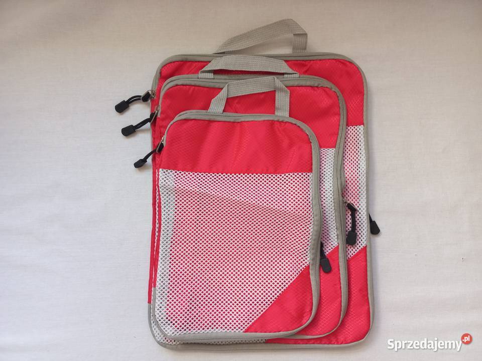 Organizer podróżny Torby kompresyjne czerwone