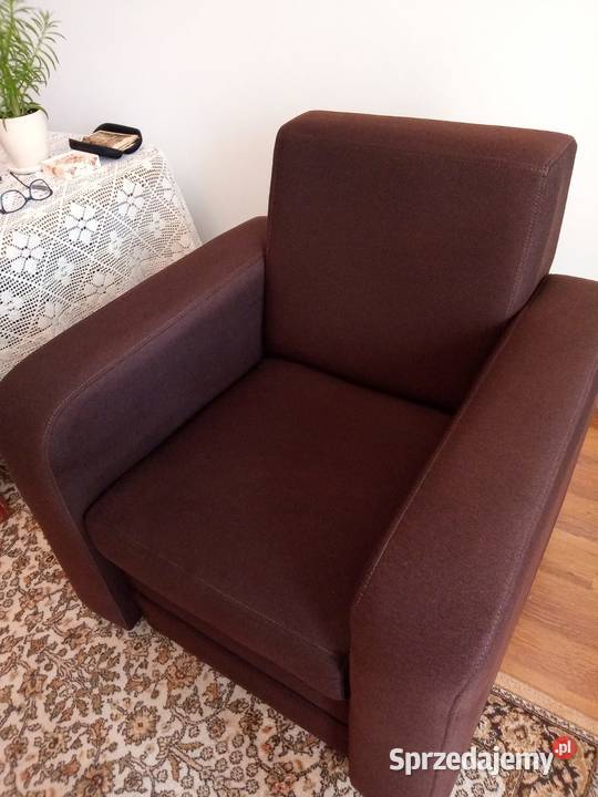 Fotele wypoczynkowe 3 sztuki fotel brązowy 82cm Fotele Jarosław