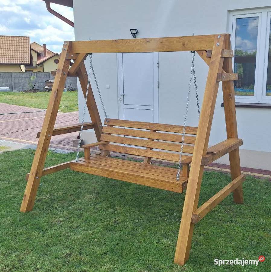 Huśtawka Ogrodowa Drewniana 3 Osobowa Producent PROMOCJA!!!